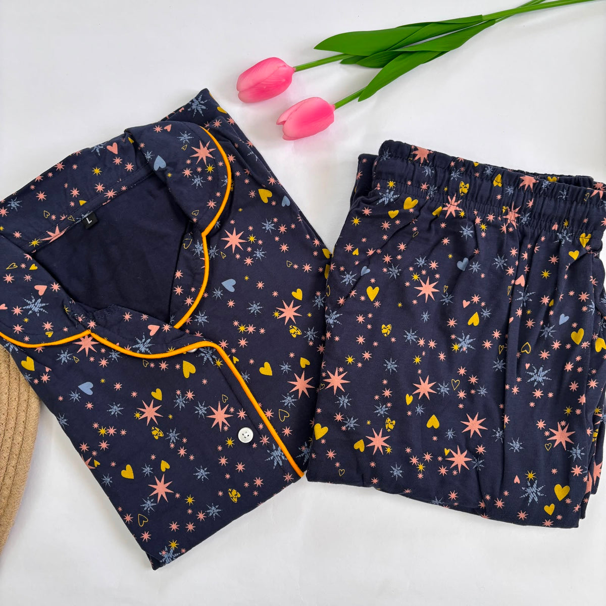 Women's Collar Night Suit  JP01