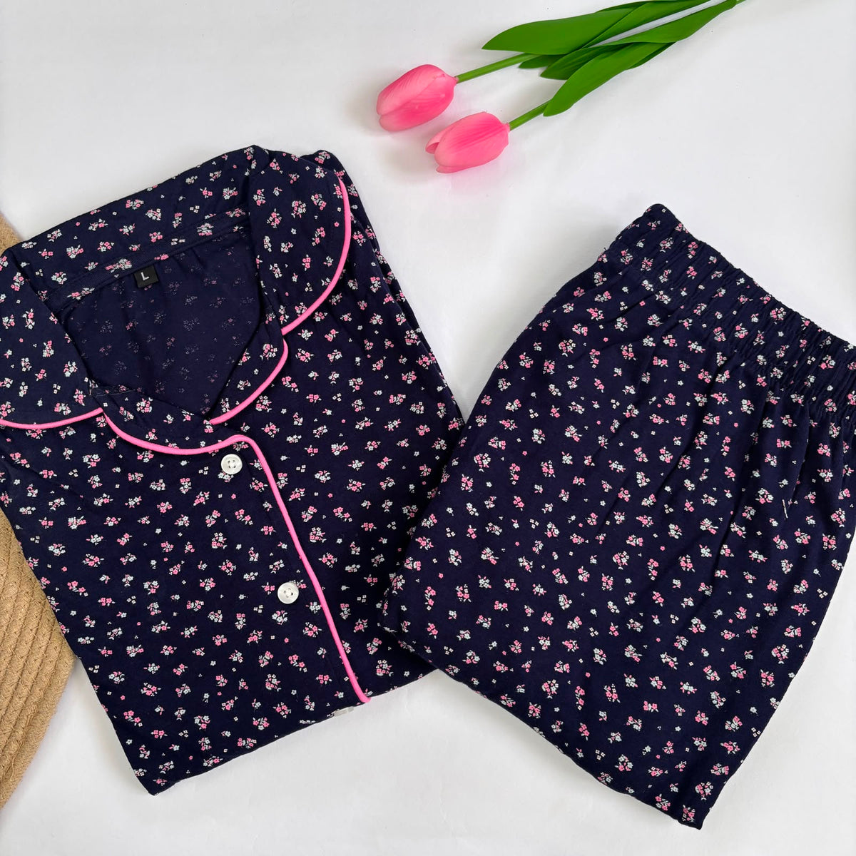 Women's Collar Night Suit  JP01