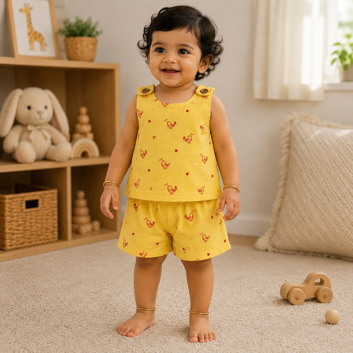 Muslin Vest and Shorts Set Double Layer DL01