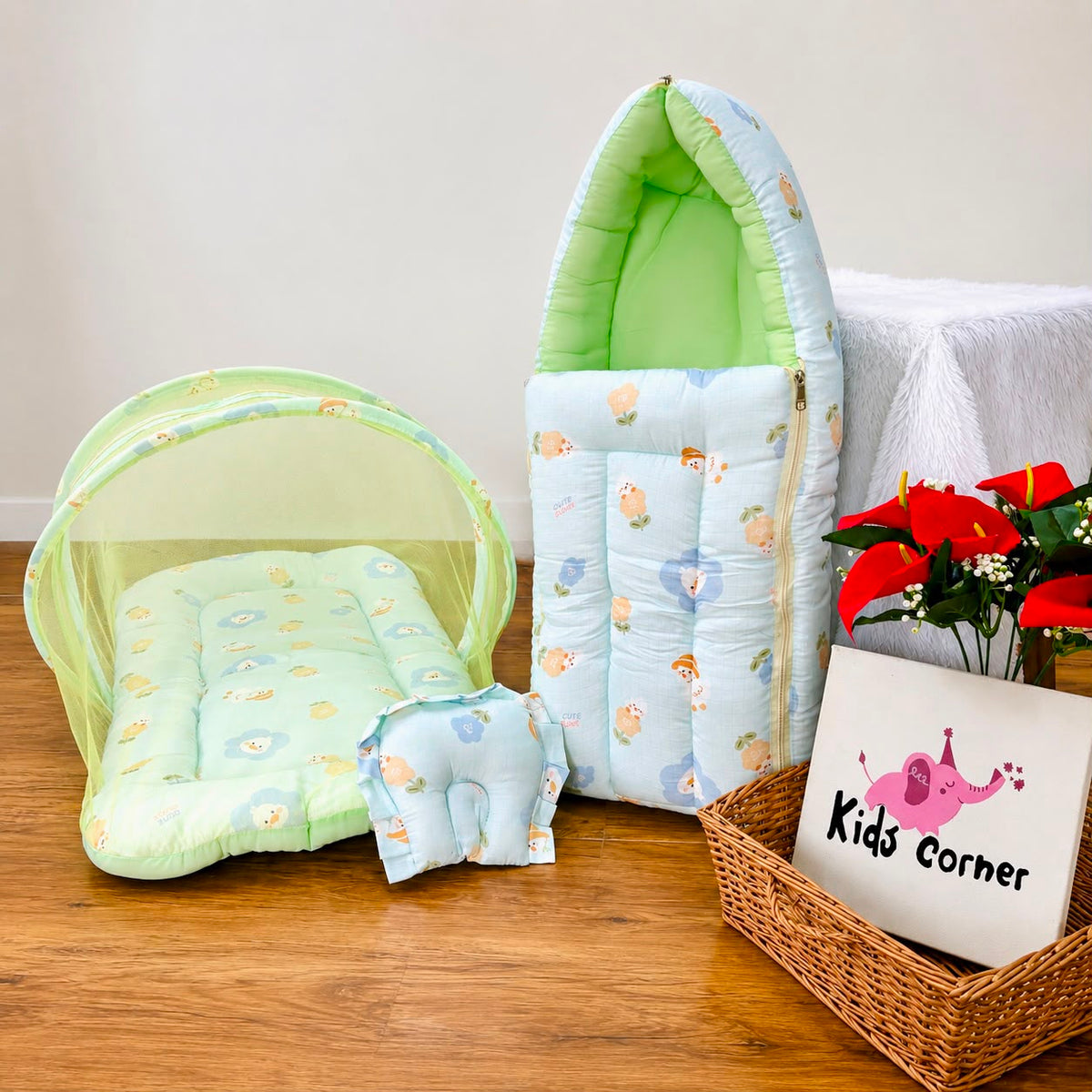 Baby Muslin Mosquito Net Bed and Carry Bed Combo MN01