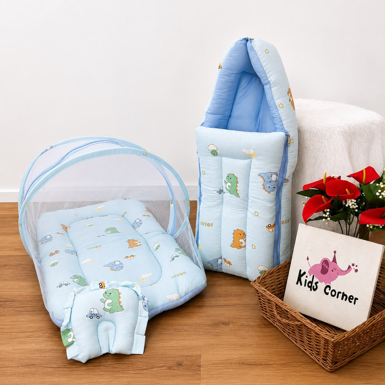 Baby Muslin Mosquito Net Bed and Carry Bed Combo MN01