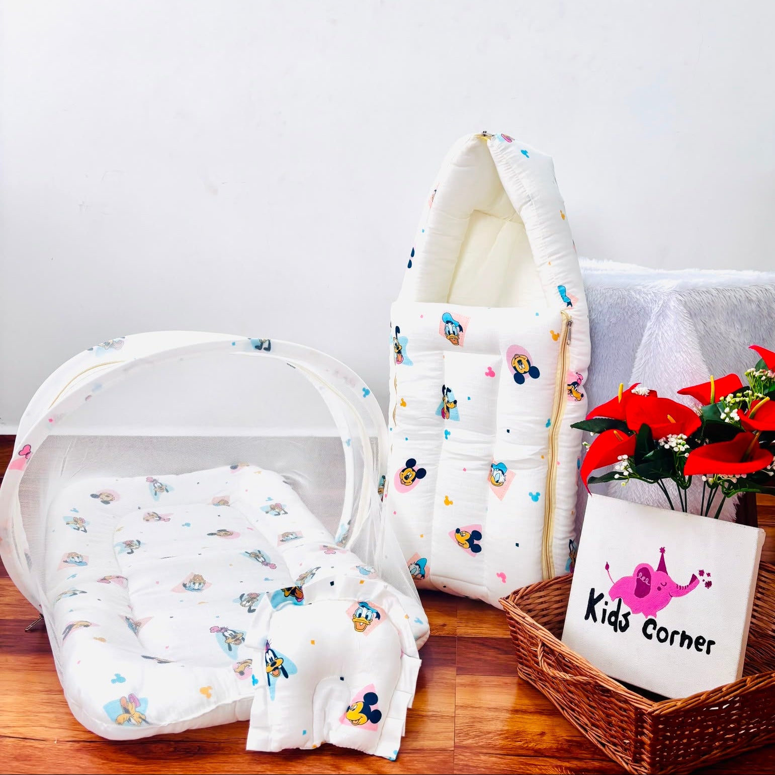 Baby Muslin Mosquito Net Bed and Carry Bed Combo MN01