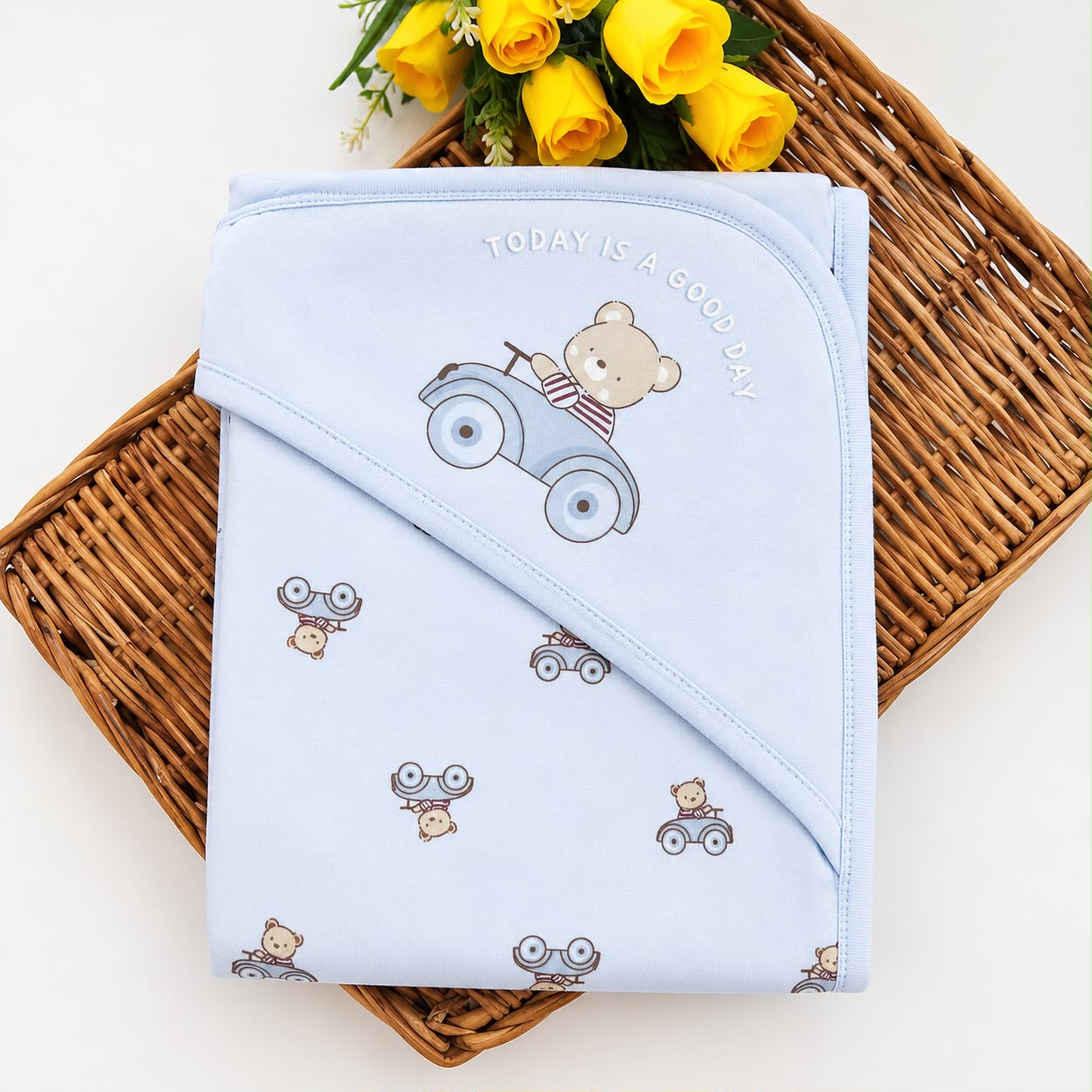 Baby Premium Cap Towel MN01 ( Blue )