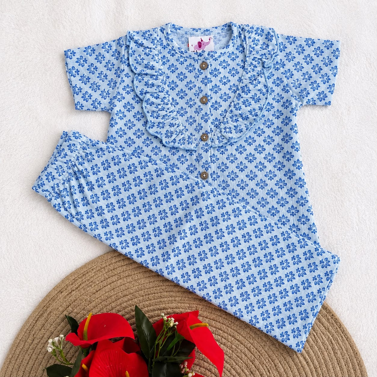 Girls Waffle knit Co-Ord Set FC01