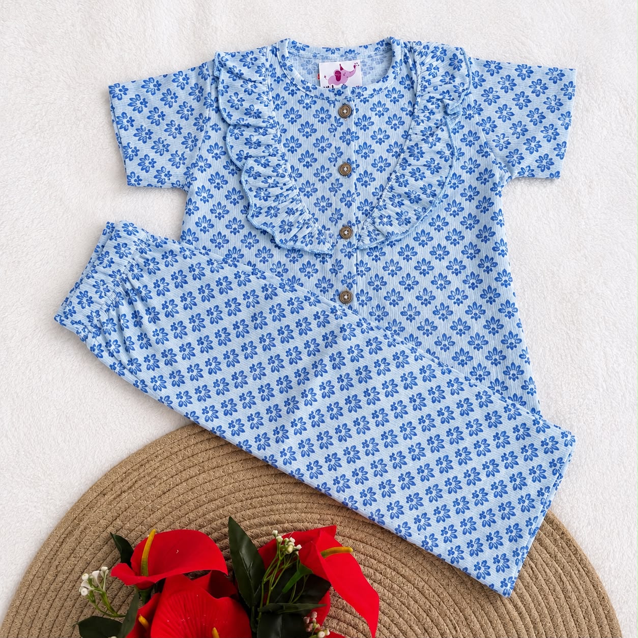 Girls Waffle knit Co-Ord Set FC01
