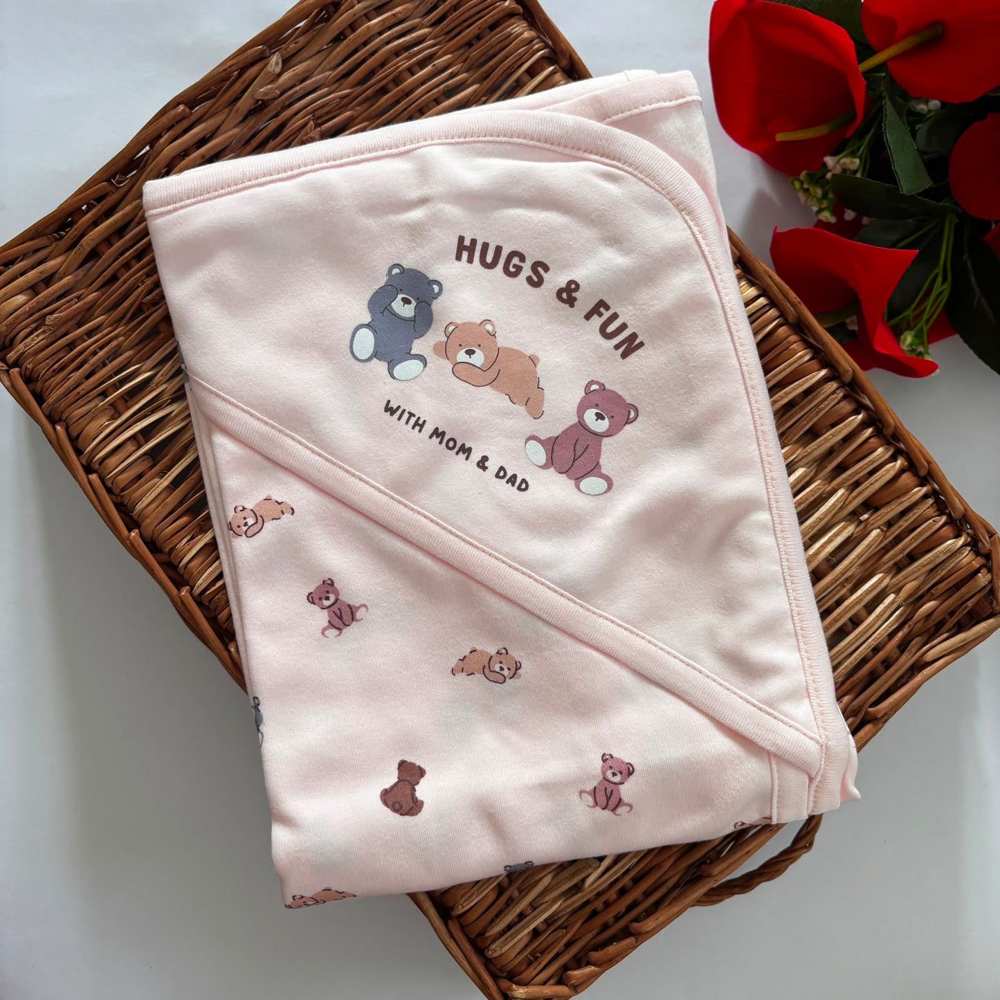 Baby Premium Cap Towel MN01 ( Pink )