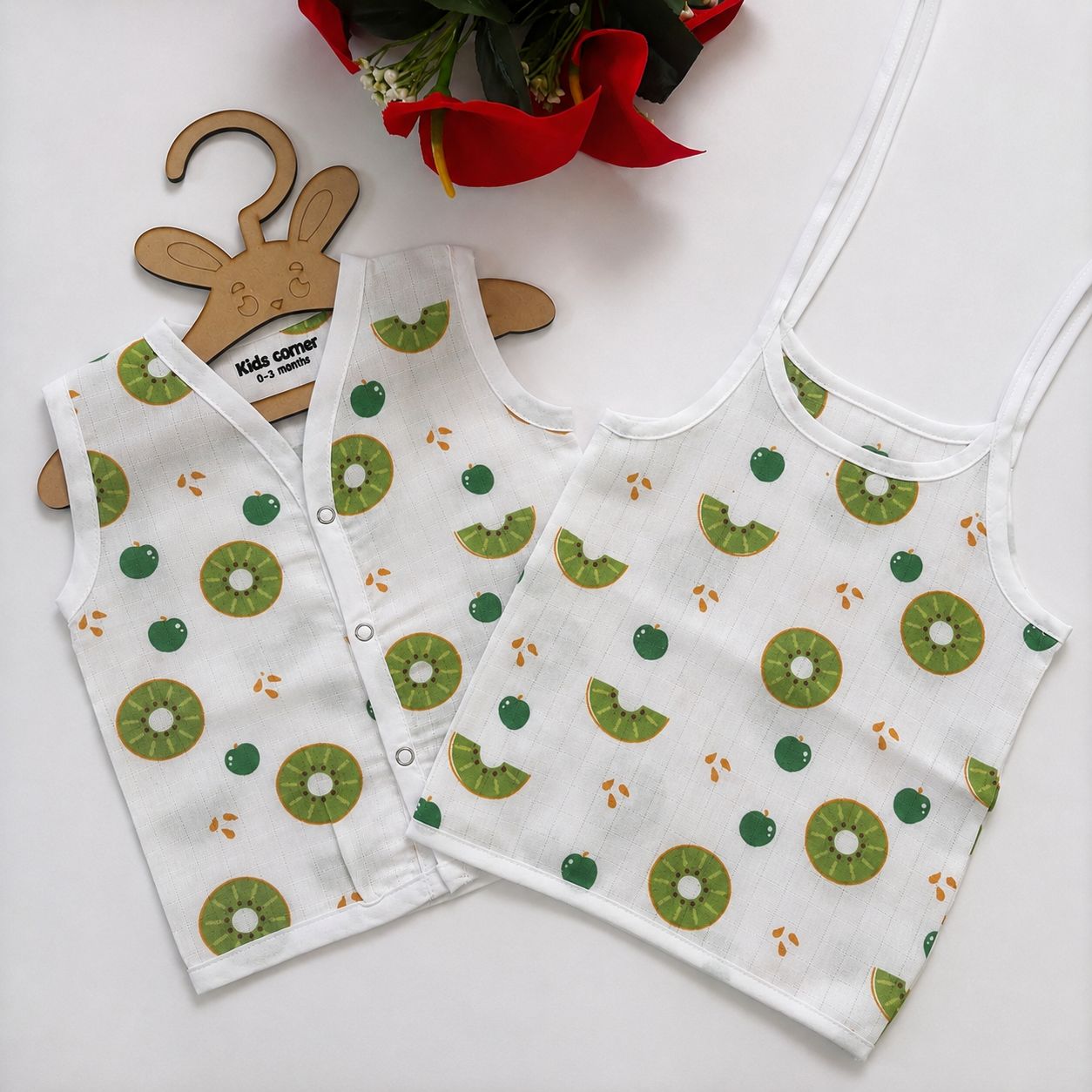 Premium Muslin Button & Knot Jabla Combo MN01