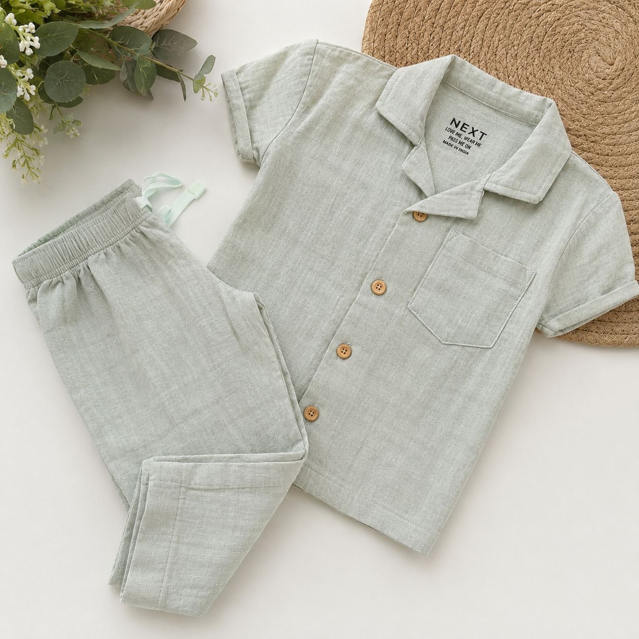Muslin Double Layer Pant co-ord set