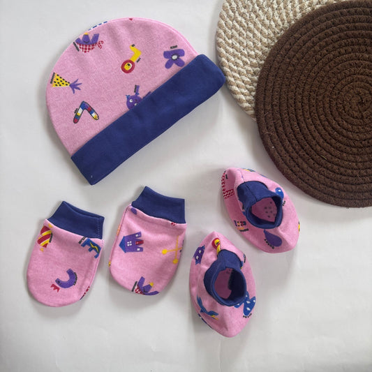 Cap Mitten and Booties Set MN01