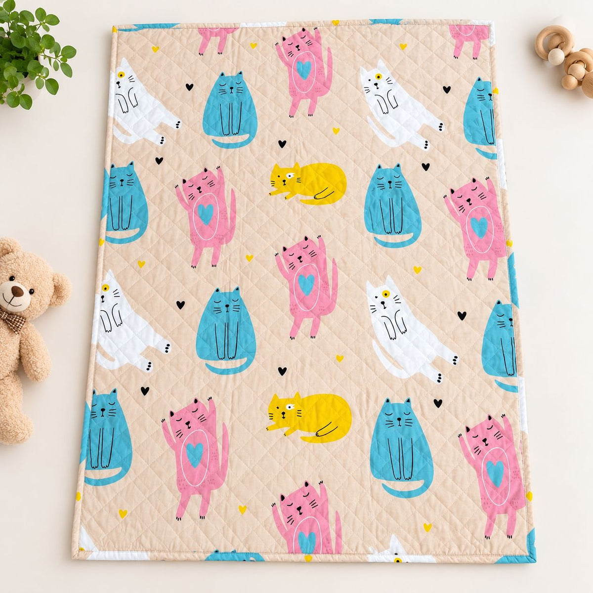 Baby Reversible Quilt Bed MN01