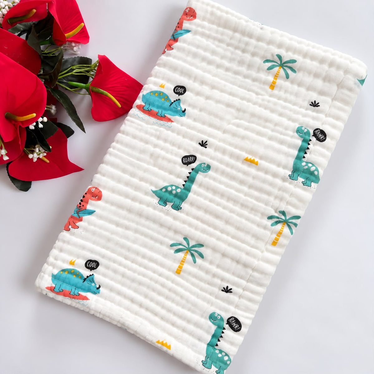 Muslin Crinkled  6 Layer Bath Towel MN01