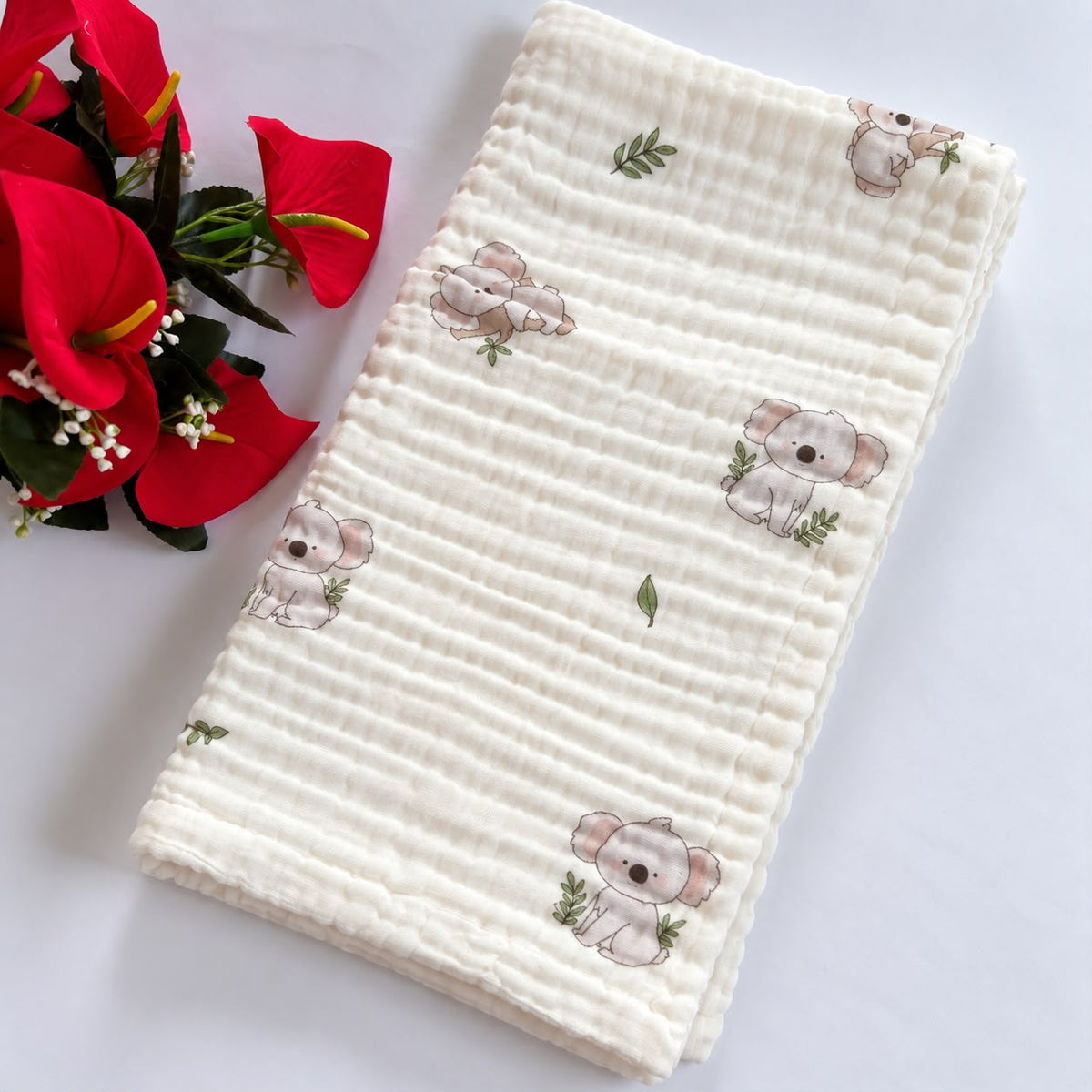 Muslin Crinkled  6 Layer Bath Towel MN01