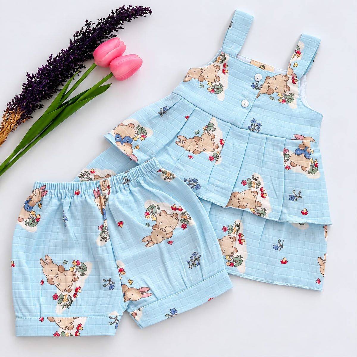 Girls Premium Muslin co-ord set DL01