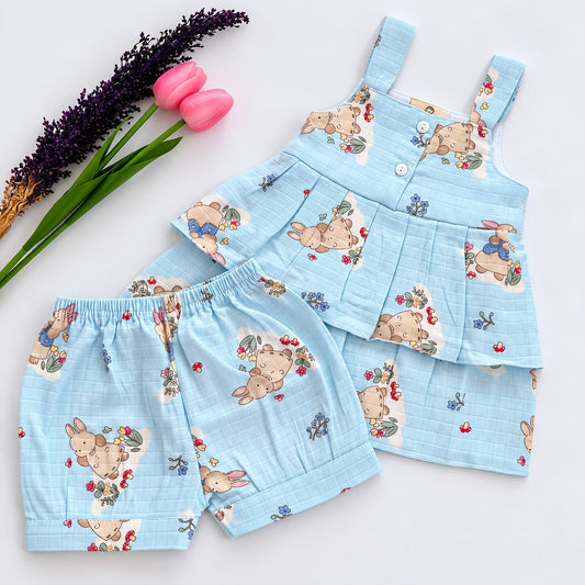 Girls Premium Muslin co-ord set DL01