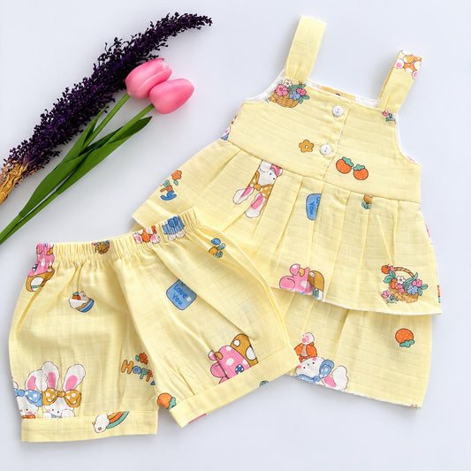 Girls Premium Muslin co-ord set DL01