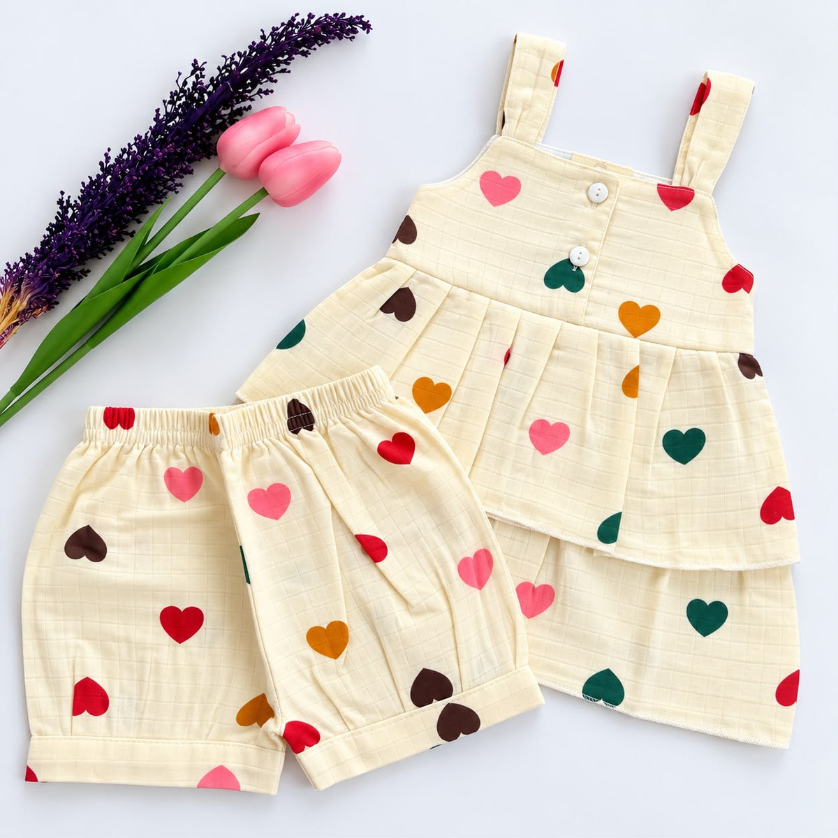 Girls Premium Muslin co-ord set DL01