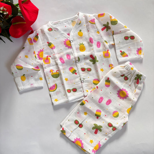 Muslin Full Sleeve Pant co-ord set DL01