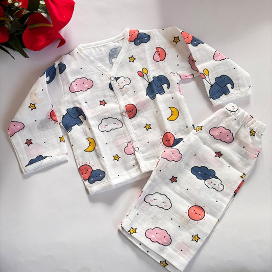 Muslin Full Sleeve Pant co-ord set DL01