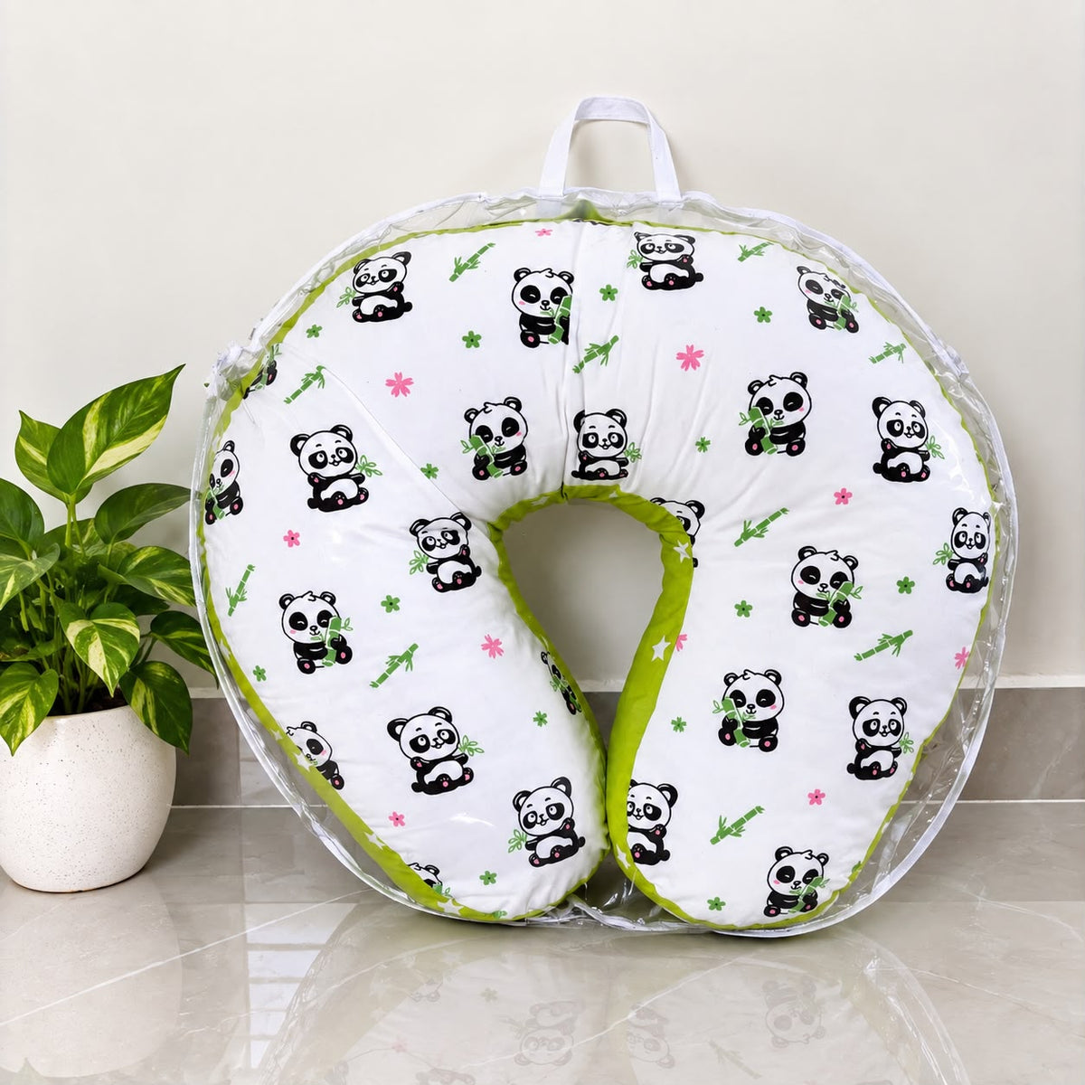 Ilavam Panju ( Kapok ) Feeding Pillow Panda Print  MN01