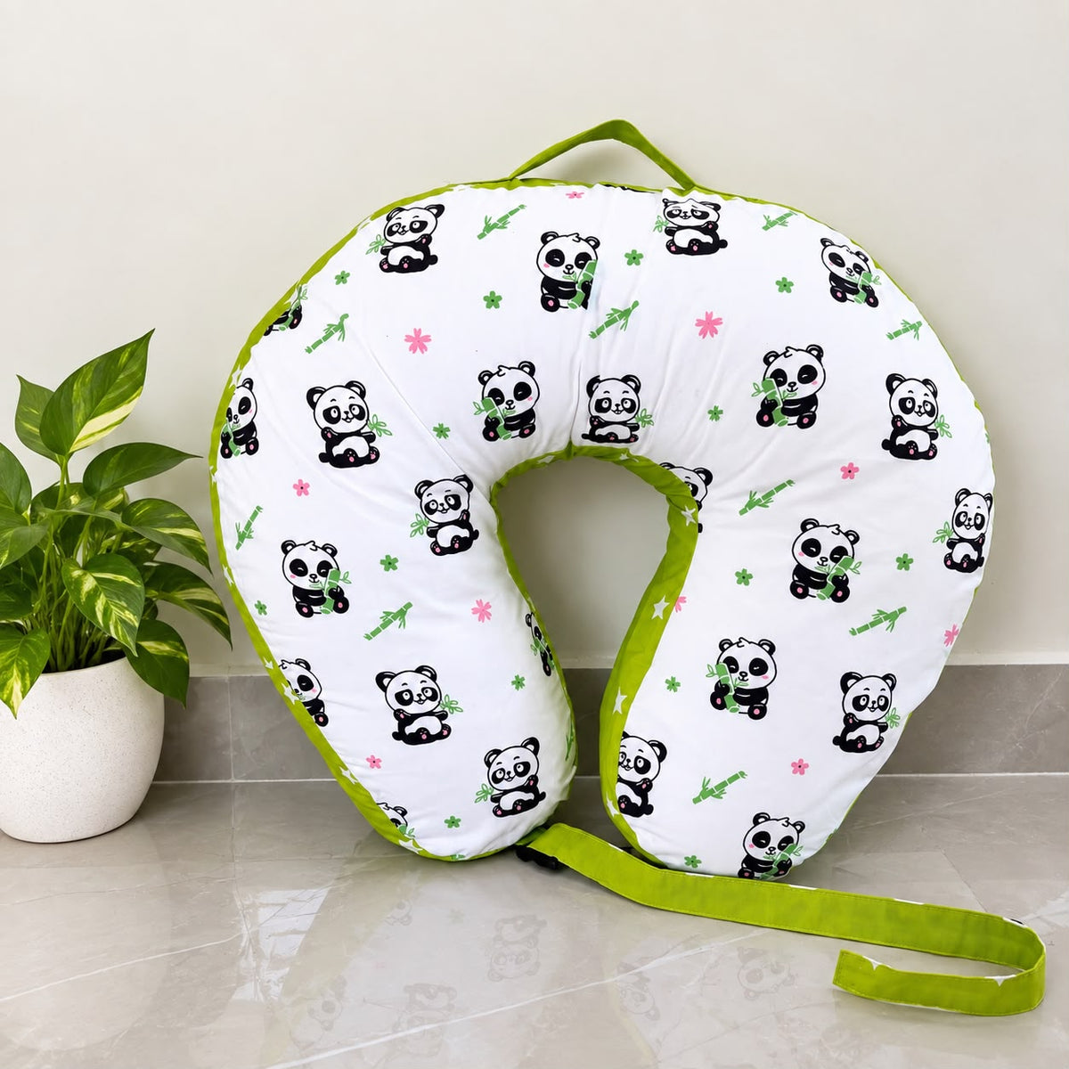 Ilavam Panju ( Kapok ) Feeding Pillow Panda Print  MN01