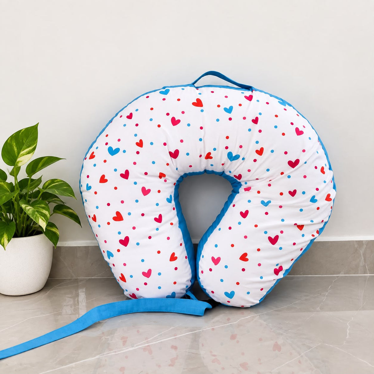 Ilavam Panju ( Kapok ) Feeding Pillow Heart Print  MN01