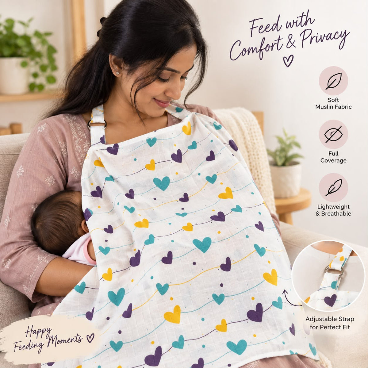 Breast Feeding Apron \ Nursing cover ( Single Layer )