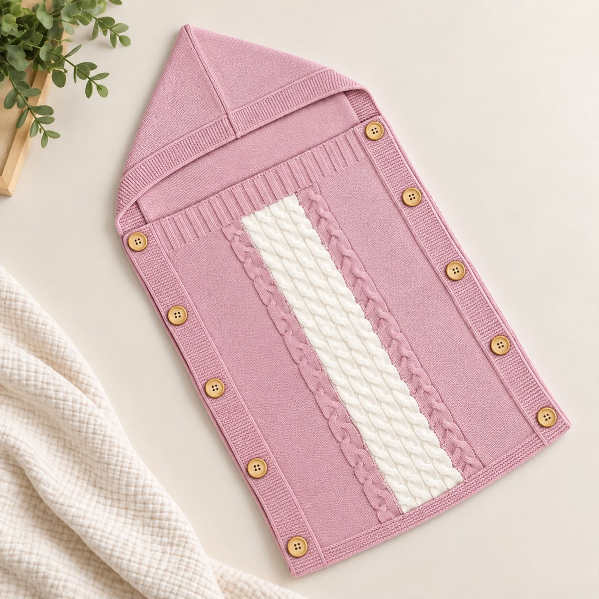 Premium Woollen Baby Sleeping Bag With Hood