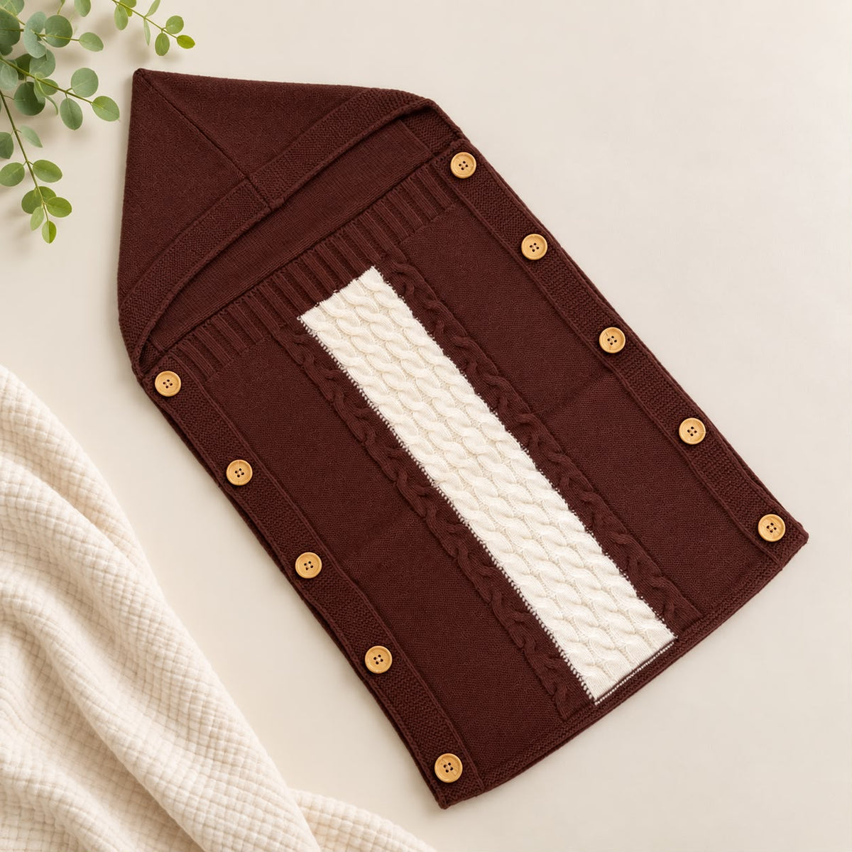 Premium Woollen Baby Sleeping Bag With Hood
