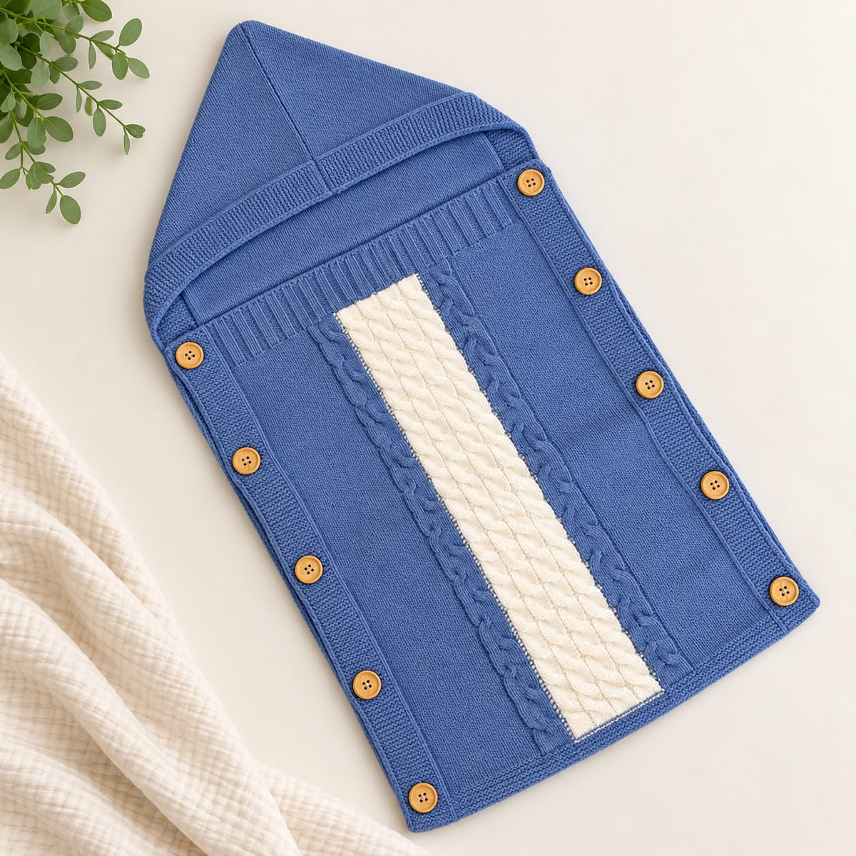 Premium Woollen Baby Sleeping Bag With Hood