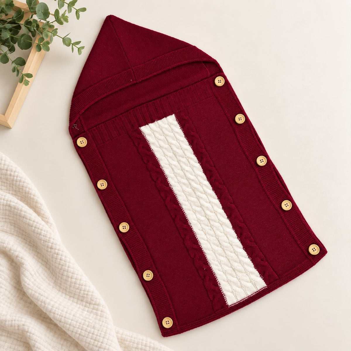 Premium Woollen Baby Sleeping Bag With Hood