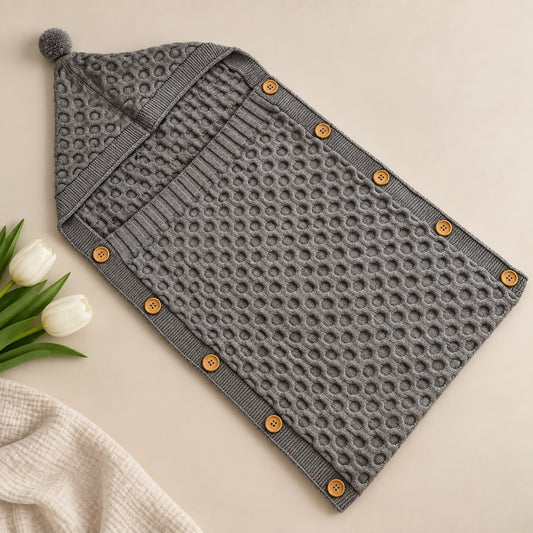 Premium Woollen Baby Sleeping Bag With Hood