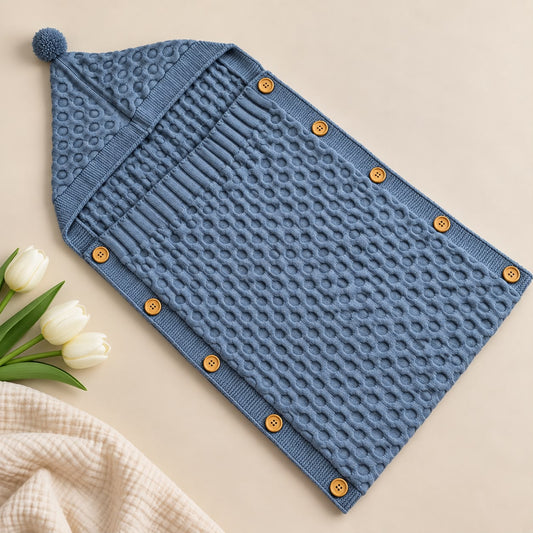 Premium Woollen Baby Sleeping Bag With Hood
