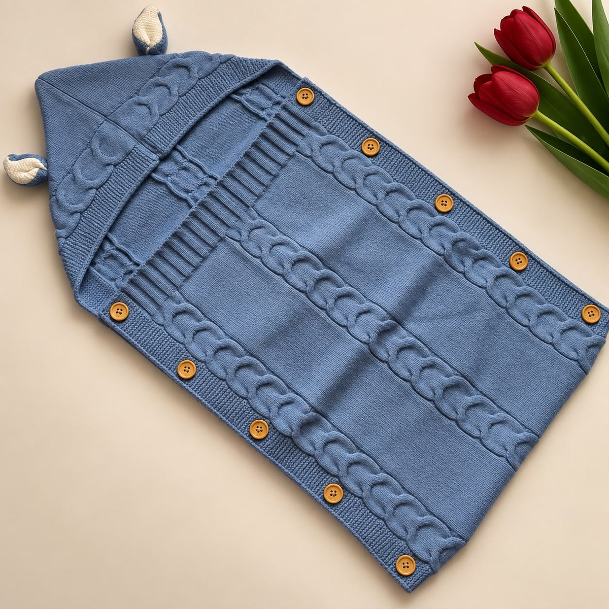 Premium Woollen Baby Sleeping Bag With Hood