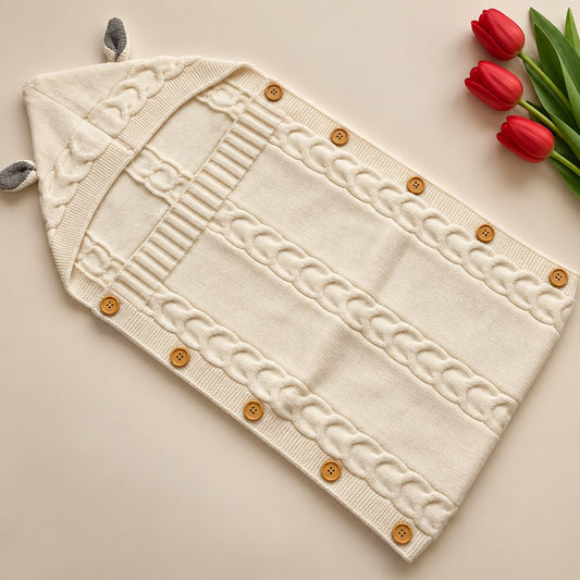Premium Woollen Baby Sleeping Bag With Hood