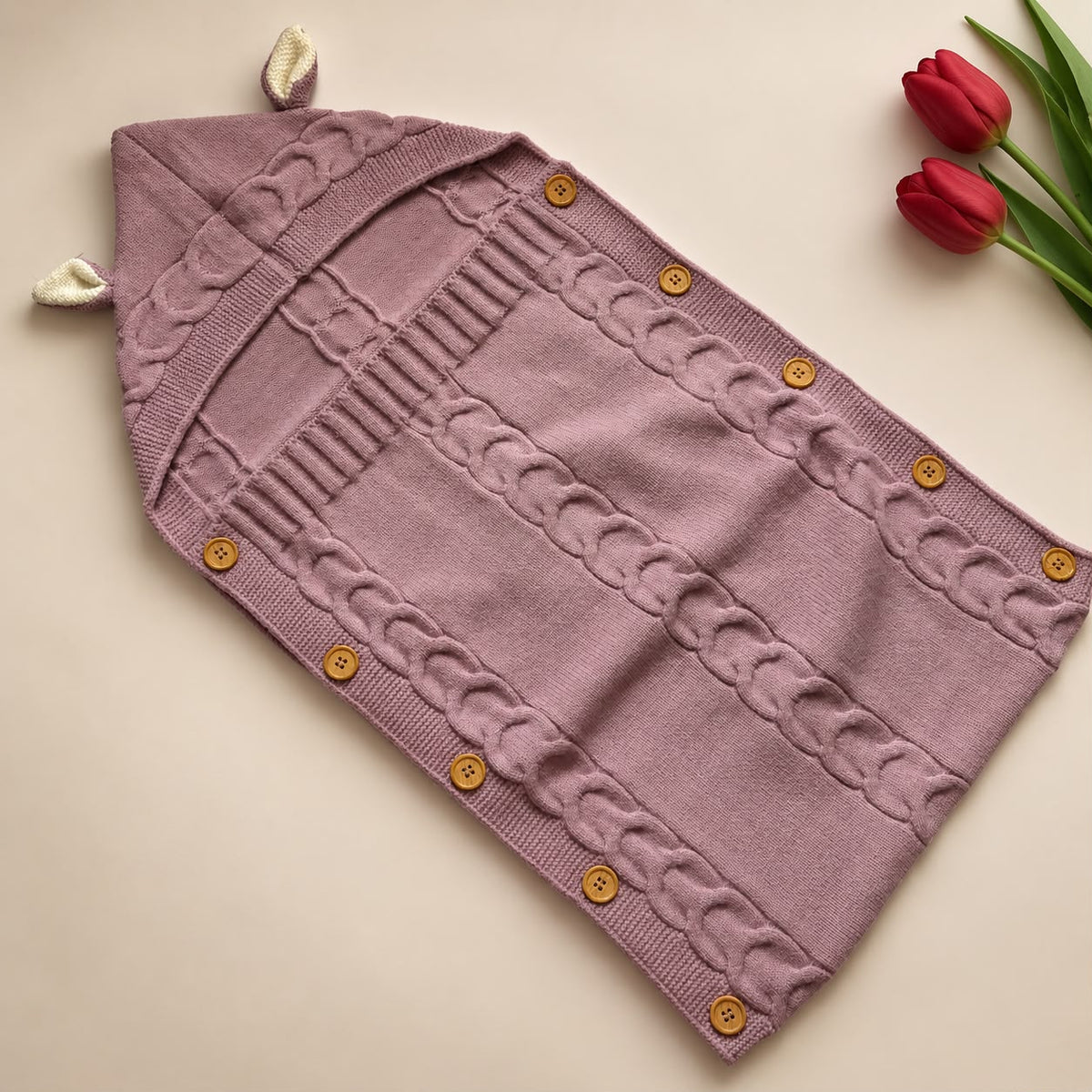 Premium Woollen Baby Sleeping Bag With Hood