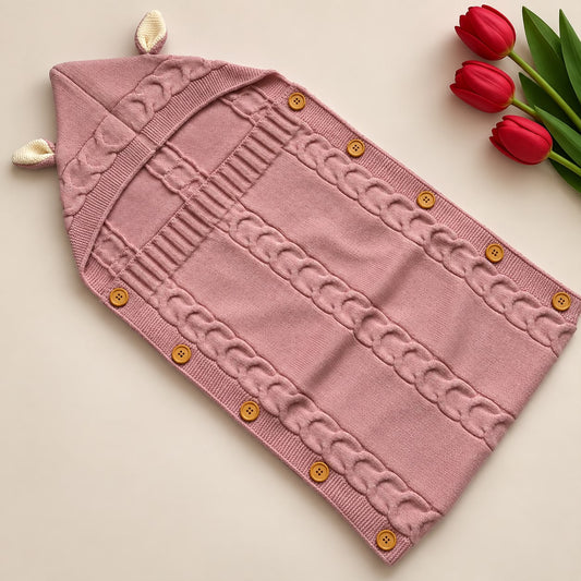 Premium Woollen Baby Sleeping Bag With Hood