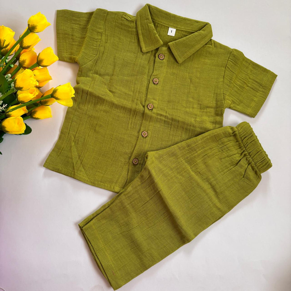 Muslin Double Layer Pant co-ord set