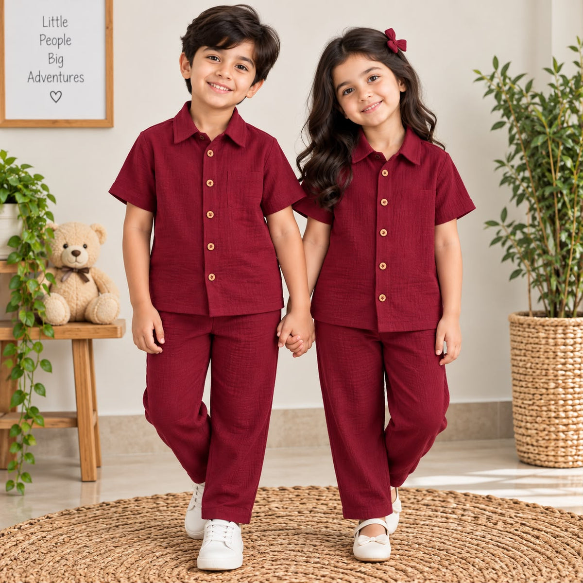 Muslin Double Layer Pant co-ord set