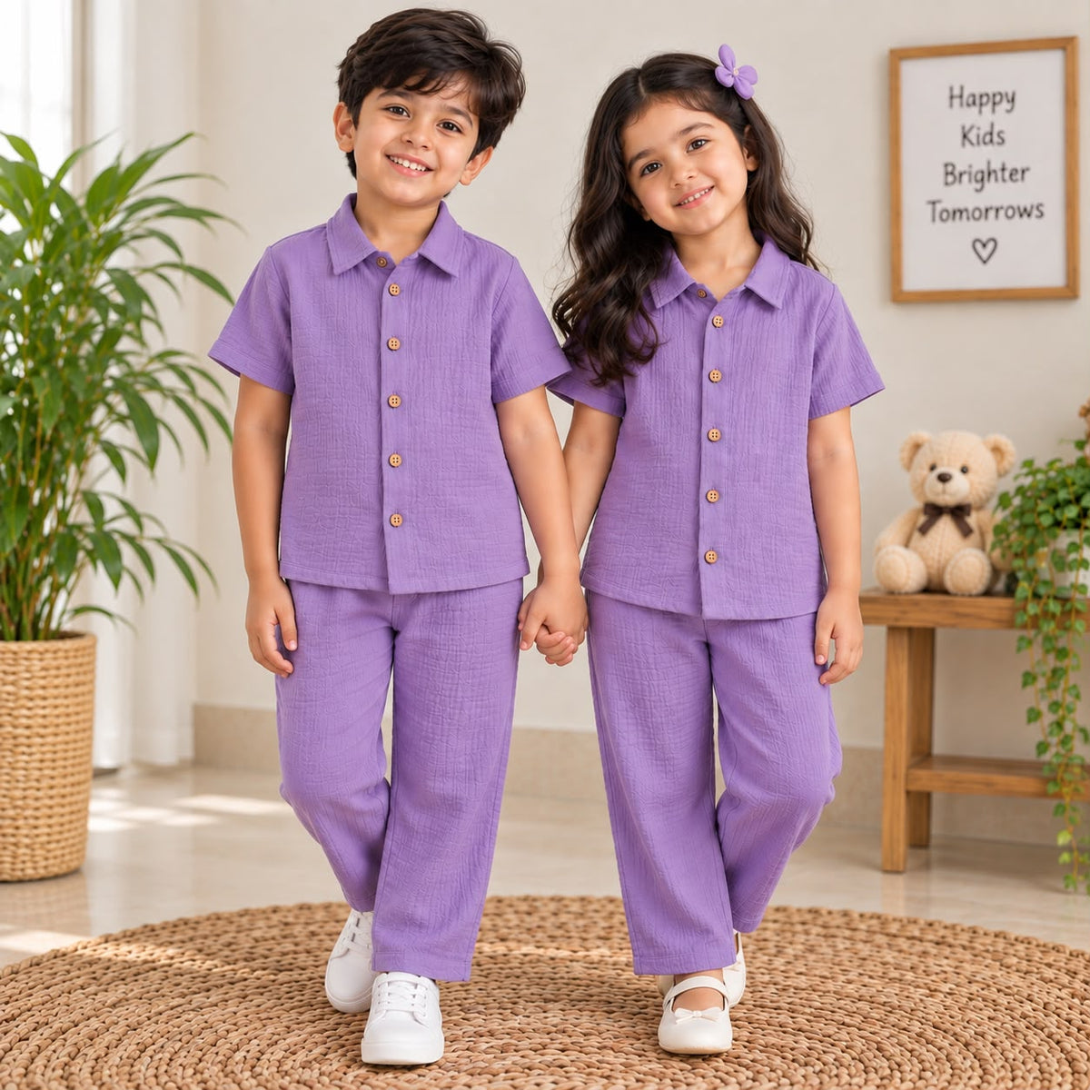 Muslin Double Layer Pant co-ord set