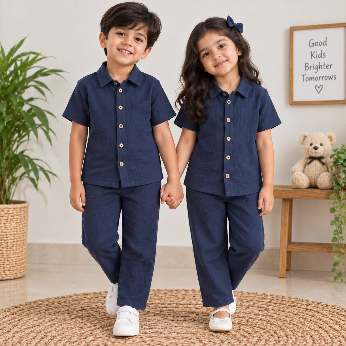 Muslin Double Layer Pant co-ord set