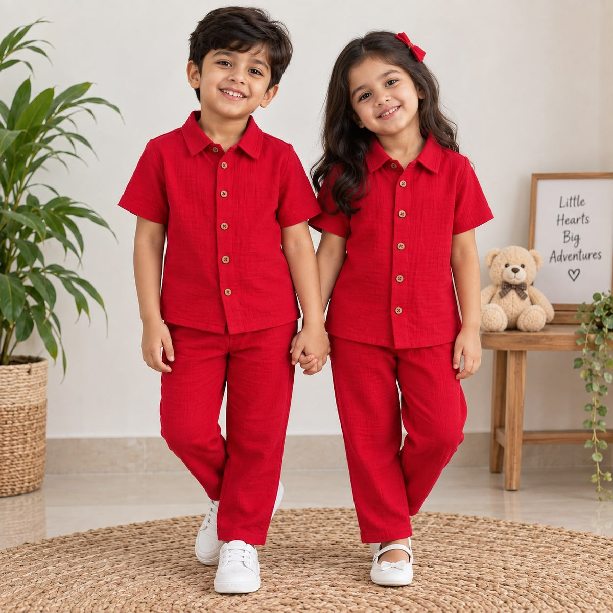 Muslin Double Layer Pant co-ord set