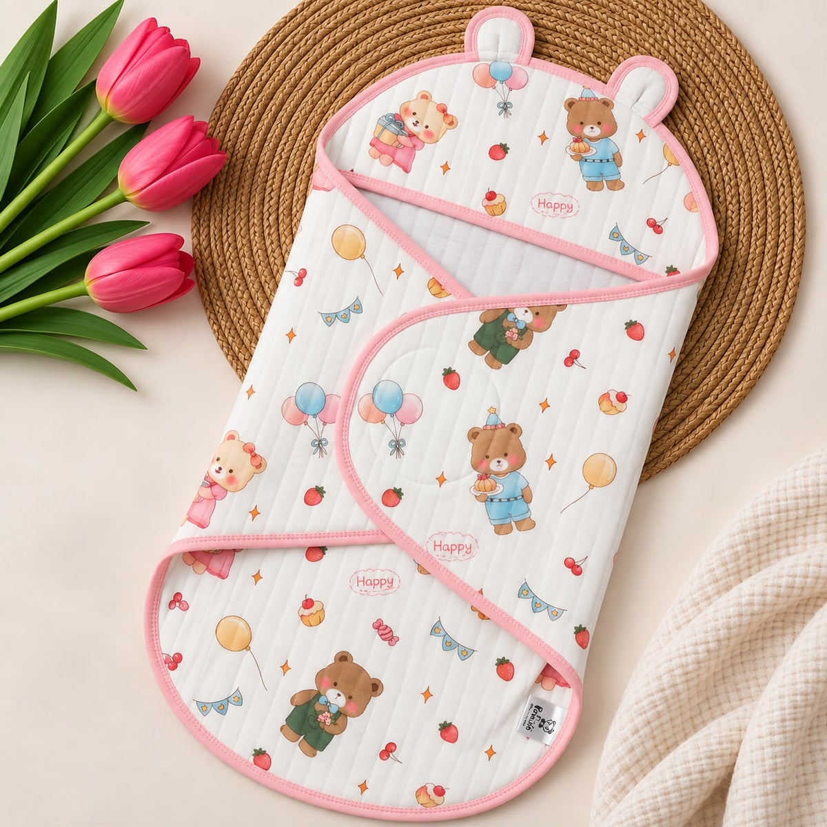 2 layer Muslin Receiving Blanket / Swaddle