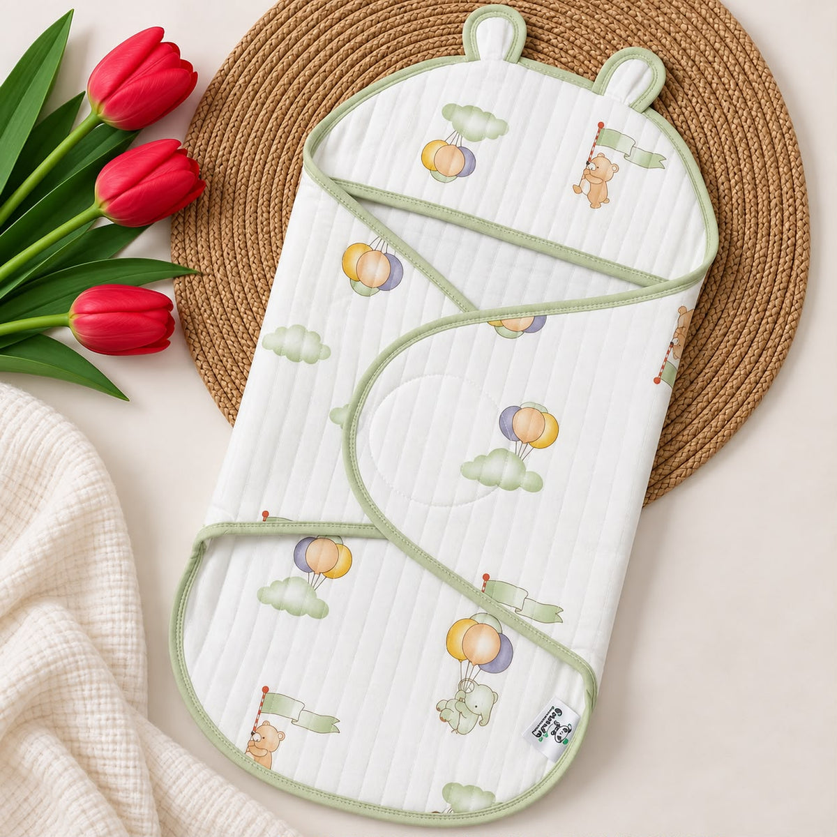 2 layer Muslin Receiving Blanket / Swaddle
