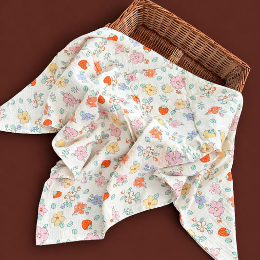 Premium Muslin Crinkled Swaddle Size 100 * 100 cm MN01