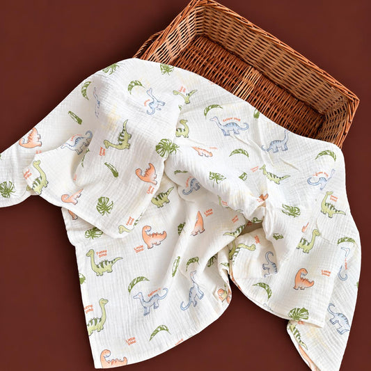 Premium Muslin Crinkled Swaddle Size 100 * 100 cm MN01