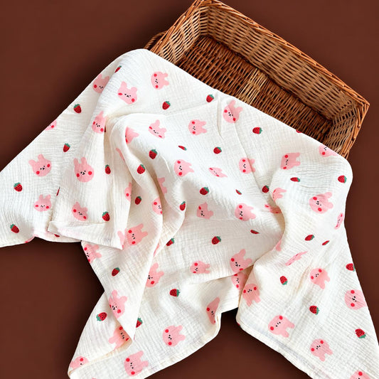 Premium Muslin Crinkled Swaddle Size 100 * 100 cm MN01