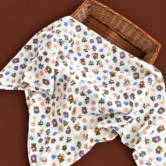 Premium Muslin Crinkled Swaddle Size 100 * 100 cm MN01