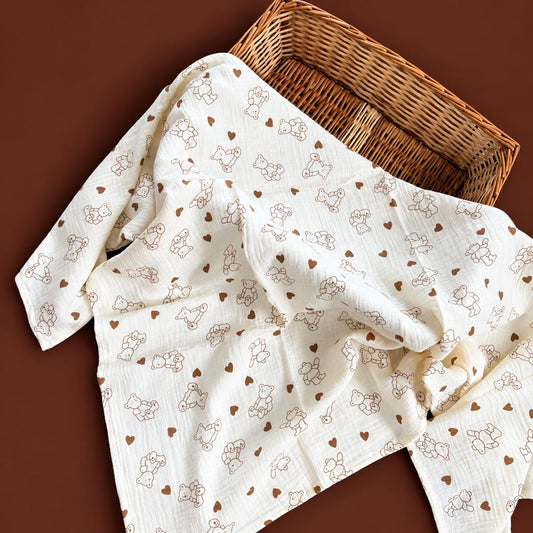 Premium Muslin Crinkled Swaddle Size 100 * 100 cm MN01