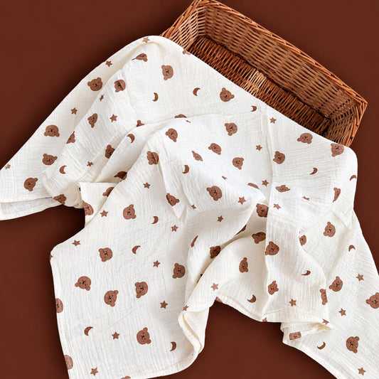 Premium Muslin Crinkled Swaddle Size 100 * 100 cm MN01