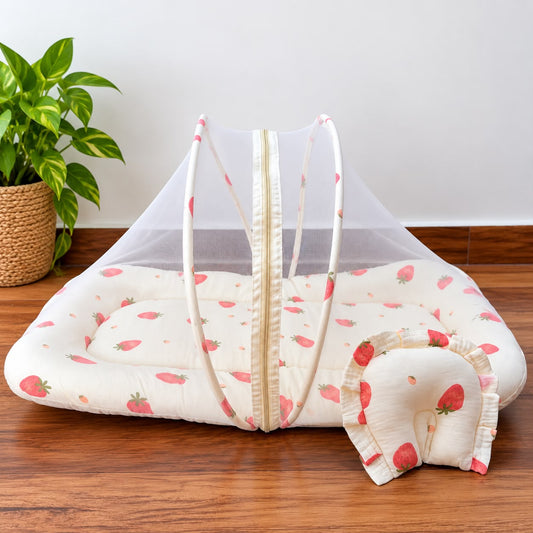 Baby Crinkled Muslin Mosquito Net Bed